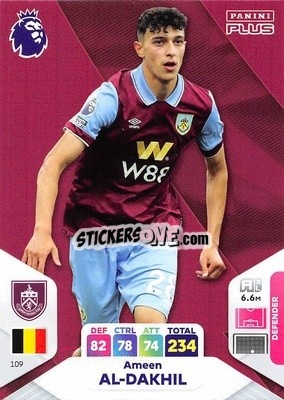 Cromo Ameen Al-Dakhil - English Premier League 2023-2024. Adrenalyn XL Plus
 n. 109 - Topps