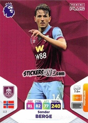 Cromo Sander Berge - English Premier League 2023-2024. Adrenalyn XL Plus
 - Topps