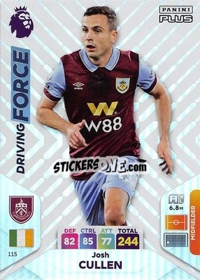 Sticker Josh Cullen - English Premier League 2023-2024. Adrenalyn XL Plus
 n. 115 - Topps