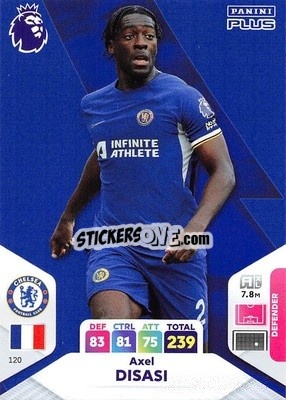 Sticker Axel Disasi - English Premier League 2023-2024. Adrenalyn XL Plus
 n. 120 - Topps