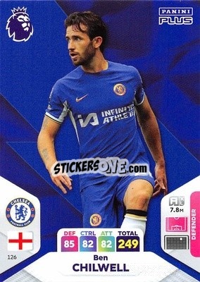 Sticker Ben Chilwell - English Premier League 2023-2024. Adrenalyn XL Plus
 n. 126 - Topps