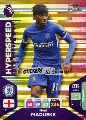 Sticker Noni Madueke - English Premier League 2023-2024. Adrenalyn XL Plus
 n. 133 - Topps