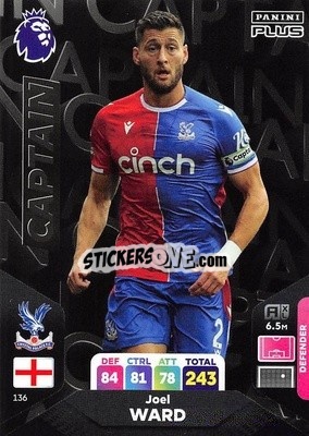 Sticker Joel Ward - English Premier League 2023-2024. Adrenalyn XL Plus
 n. 136 - Topps
