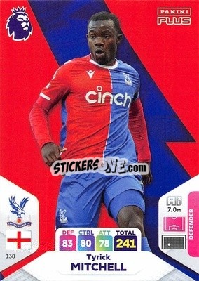 Sticker Tyrick Mitchell - English Premier League 2023-2024. Adrenalyn XL Plus
 n. 138 - Topps