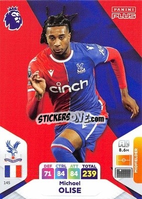 Sticker Michael Olise - English Premier League 2023-2024. Adrenalyn XL Plus
 n. 145 - Topps