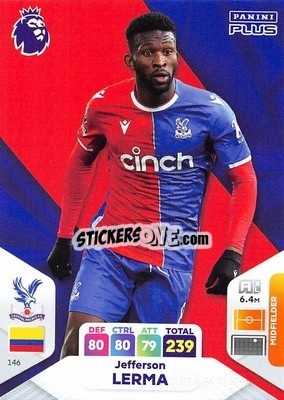Sticker Jefferson Lerma - English Premier League 2023-2024. Adrenalyn XL Plus
 - Topps