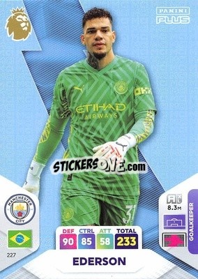 Sticker Ederson - English Premier League 2023-2024. Adrenalyn XL Plus
 n. 227 - Topps
