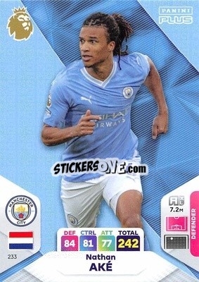 Sticker Nathan Aké - English Premier League 2023-2024. Adrenalyn XL Plus
 - Topps