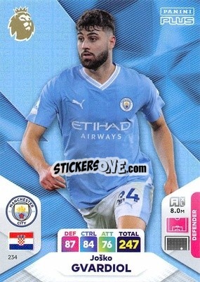 Cromo Joško Gvardiol - English Premier League 2023-2024. Adrenalyn XL Plus
 - Topps