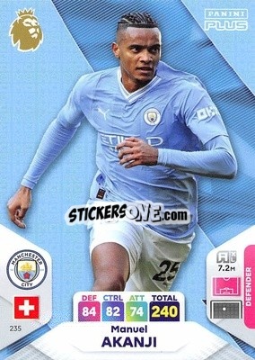 Sticker Manuel Akanji - English Premier League 2023-2024. Adrenalyn XL Plus
 - Topps