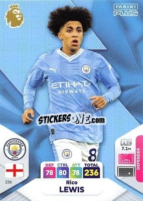 Sticker Rico Lewis - English Premier League 2023-2024. Adrenalyn XL Plus
 - Topps