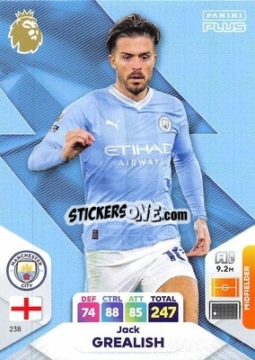 Cromo Jack Grealish - English Premier League 2023-2024. Adrenalyn XL Plus
 - Topps