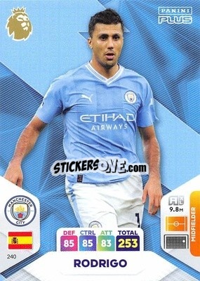 Sticker Rodrigo - English Premier League 2023-2024. Adrenalyn XL Plus
 n. 240 - Topps