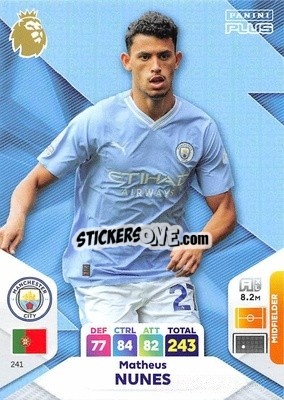 Figurina Matheus Nunes - English Premier League 2023-2024. Adrenalyn XL Plus
 - Topps