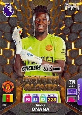 Sticker André Onana - English Premier League 2023-2024. Adrenalyn XL Plus
 n. 245 - Topps