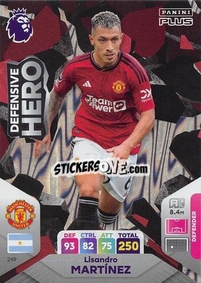 Sticker Lisandro Martínez - English Premier League 2023-2024. Adrenalyn XL Plus
 n. 249 - Topps