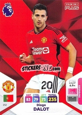 Sticker Diogo Dalot - English Premier League 2023-2024. Adrenalyn XL Plus
 - Topps