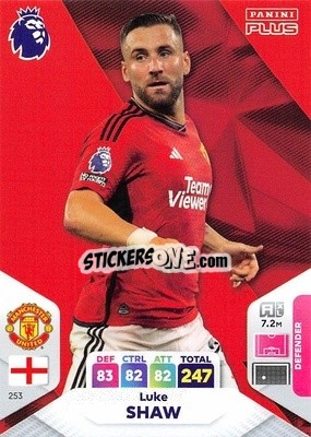 Cromo Luke Shaw - English Premier League 2023-2024. Adrenalyn XL Plus
 - Topps