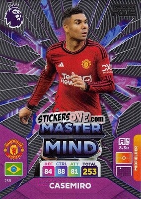 Sticker Casemiro - English Premier League 2023-2024. Adrenalyn XL Plus
 n. 258 - Topps