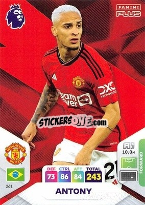 Sticker Antony - English Premier League 2023-2024. Adrenalyn XL Plus
 n. 261 - Topps