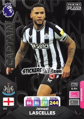 Sticker Jamaal Lascelles - English Premier League 2023-2024. Adrenalyn XL Plus
 n. 262 - Topps
