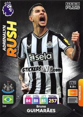 Figurina Bruno Guimarães - English Premier League 2023-2024. Adrenalyn XL Plus
 - Topps