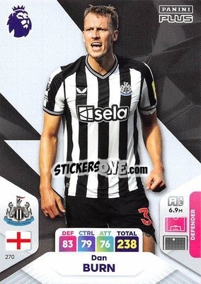 Sticker Dan Burn - English Premier League 2023-2024. Adrenalyn XL Plus
 n. 270 - Topps