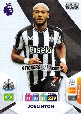 Sticker Joelinton - English Premier League 2023-2024. Adrenalyn XL Plus
 n. 271 - Topps