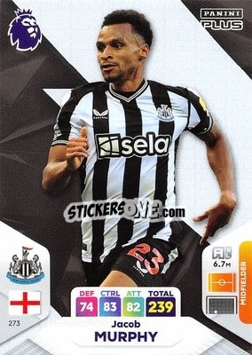Sticker Jacob Murphy - English Premier League 2023-2024. Adrenalyn XL Plus
 n. 273 - Topps