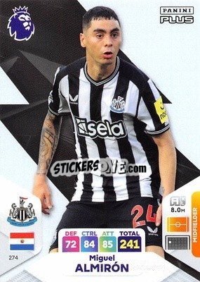 Sticker Miguel Almirón - English Premier League 2023-2024. Adrenalyn XL Plus
 - Topps