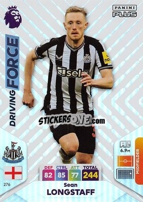 Sticker Sean Longstaff - English Premier League 2023-2024. Adrenalyn XL Plus
 n. 276 - Topps