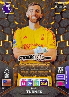 Sticker Matt Turner - English Premier League 2023-2024. Adrenalyn XL Plus
 n. 281 - Topps