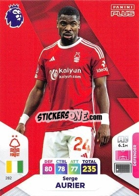 Sticker Serge Aurier - English Premier League 2023-2024. Adrenalyn XL Plus
 n. 282 - Topps
