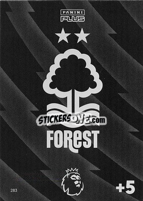 Sticker Nottingham Forest - English Premier League 2023-2024. Adrenalyn XL Plus
 n. 283 - Topps