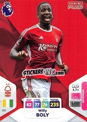 Sticker Willy Boly - English Premier League 2023-2024. Adrenalyn XL Plus
 n. 285 - Topps