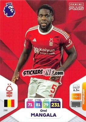 Sticker Orel Mangala - English Premier League 2023-2024. Adrenalyn XL Plus
 n. 288 - Topps