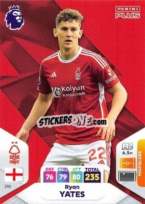 Figurina Ryan Yates - English Premier League 2023-2024. Adrenalyn XL Plus
 - Topps