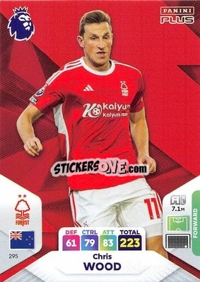 Sticker Chris Wood - English Premier League 2023-2024. Adrenalyn XL Plus
 - Topps