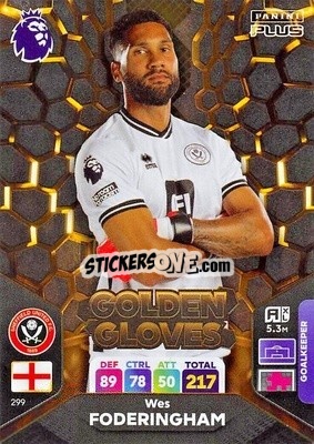 Sticker Wes Foderingham - English Premier League 2023-2024. Adrenalyn XL Plus
 - Topps