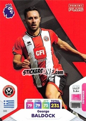 Sticker George Baldock - English Premier League 2023-2024. Adrenalyn XL Plus
 n. 300 - Topps