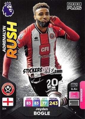 Sticker Jayden Bogle - English Premier League 2023-2024. Adrenalyn XL Plus
 - Topps