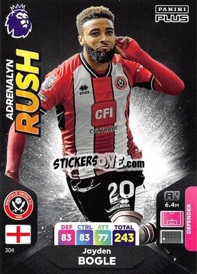 Sticker Jayden Bogle - English Premier League 2023-2024. Adrenalyn XL Plus
 n. 304 - Topps