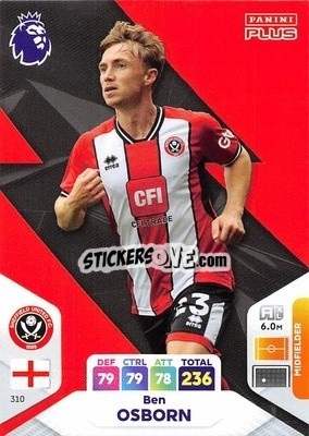 Sticker Ben Osborn - English Premier League 2023-2024. Adrenalyn XL Plus
 n. 310 - Topps