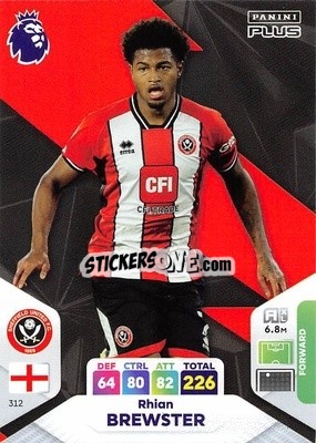 Sticker Rhian Brewster - English Premier League 2023-2024. Adrenalyn XL Plus
 n. 312 - Topps