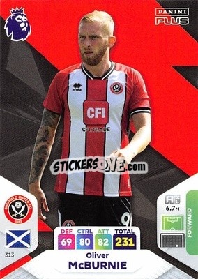 Sticker Oliver McBurnie - English Premier League 2023-2024. Adrenalyn XL Plus
 n. 313 - Topps