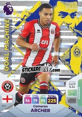 Sticker Cameron Archer - English Premier League 2023-2024. Adrenalyn XL Plus
 n. 314 - Topps