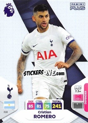 Sticker Cristian Romero - English Premier League 2023-2024. Adrenalyn XL Plus
 n. 318 - Topps