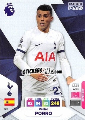 Sticker Pedro Porro - English Premier League 2023-2024. Adrenalyn XL Plus
 - Topps