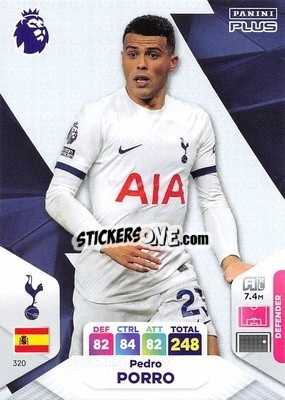 Figurina Pedro Porro - English Premier League 2023-2024. Adrenalyn XL Plus
 n. 320 - Topps