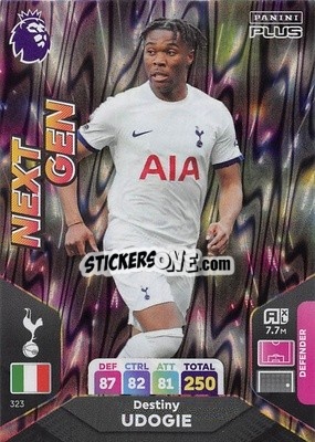 Cromo Destiny Udogie - English Premier League 2023-2024. Adrenalyn XL Plus
 - Topps